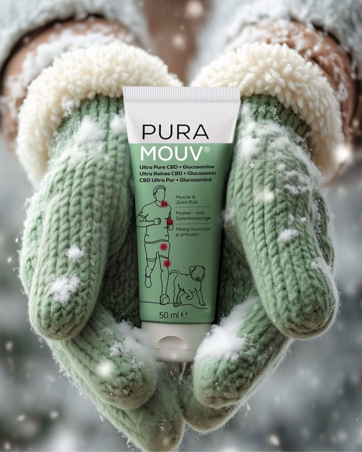 Massage des muscles et des articulations avec PuraMouv CBD